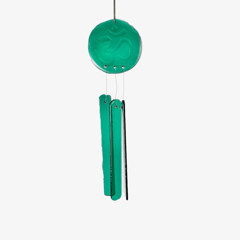 Fused Glass Windchimes Verbeek Glass Studio - 5