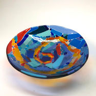 Fused Glass Bowl, Verbeek Glass Studio