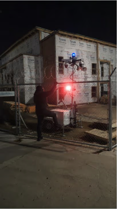 thief trying to break in at night
