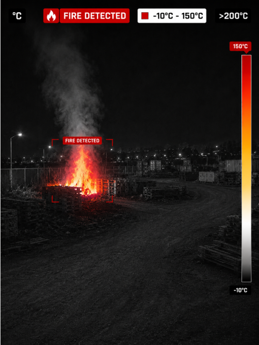 Fire at construction site
