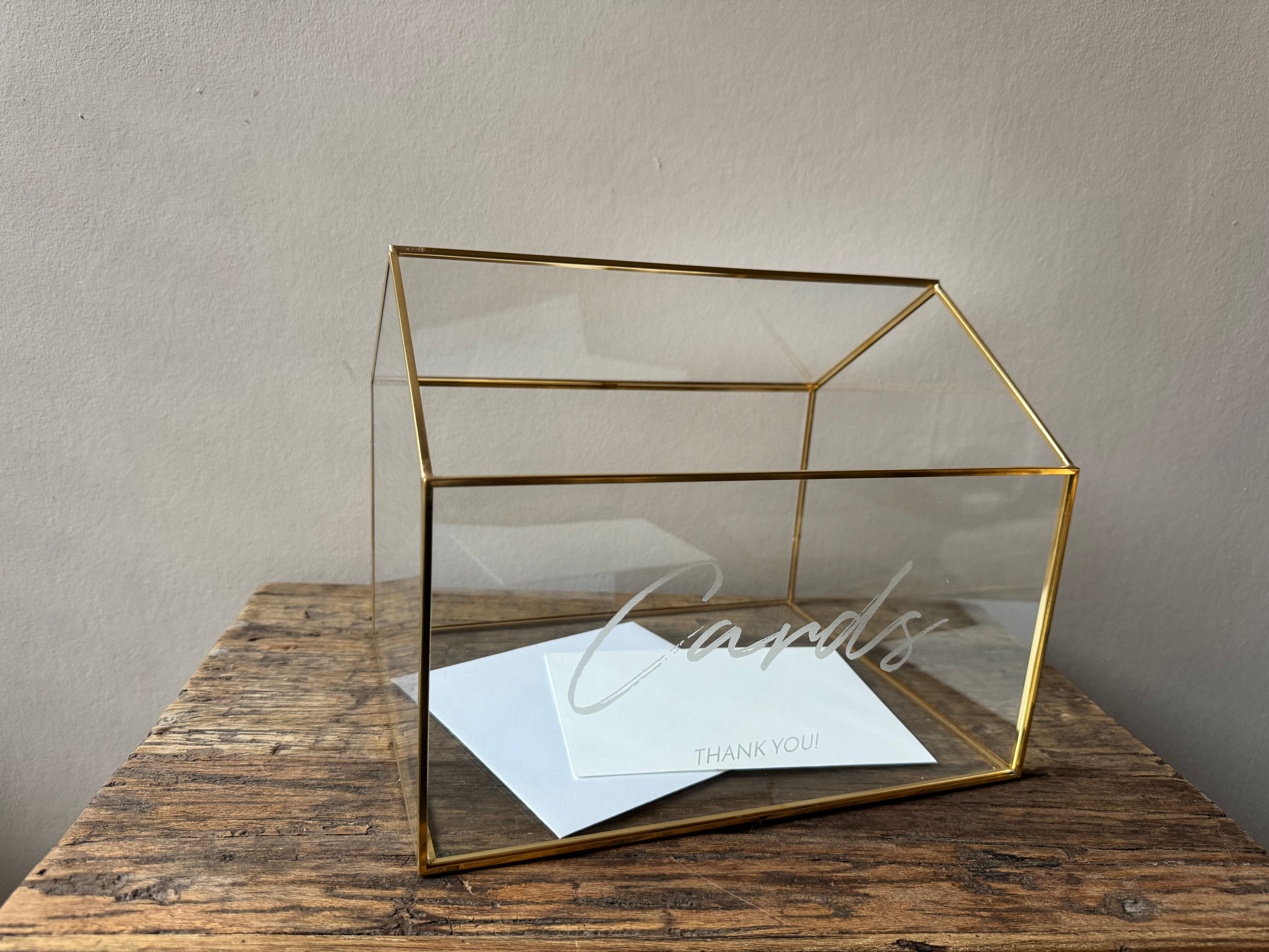 Glazen enveloppendoos