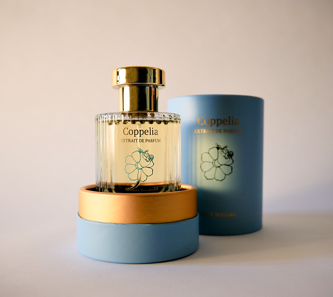Coppelia extrait de parfum bottle and box