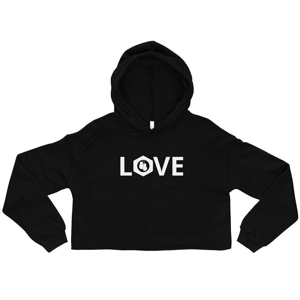 Thumbnail: LOVE Women's Crop Hoodie