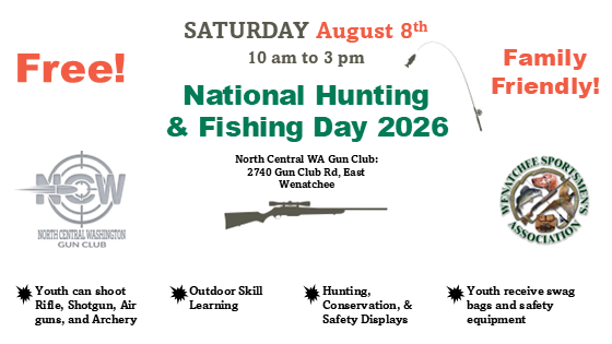 2026 National Hunting and Fishing Day in East Wenatchee