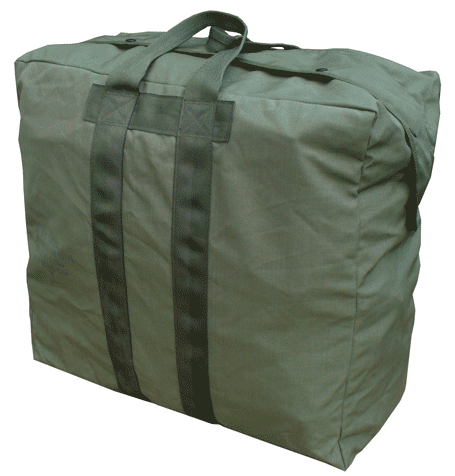 OD Green Canvas Flyer's Kit Bag - US GI Surplus