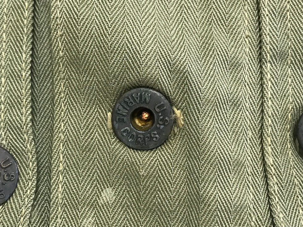 Thumbnail: WW2 USMC P44 HBT Combat Shirt w. Gas Flap