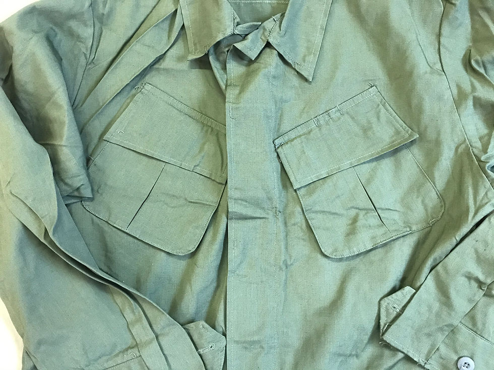 Thumbnail: NOS Vietnam OG-107 Jungle Fatigue Shirt - Slant Pocket