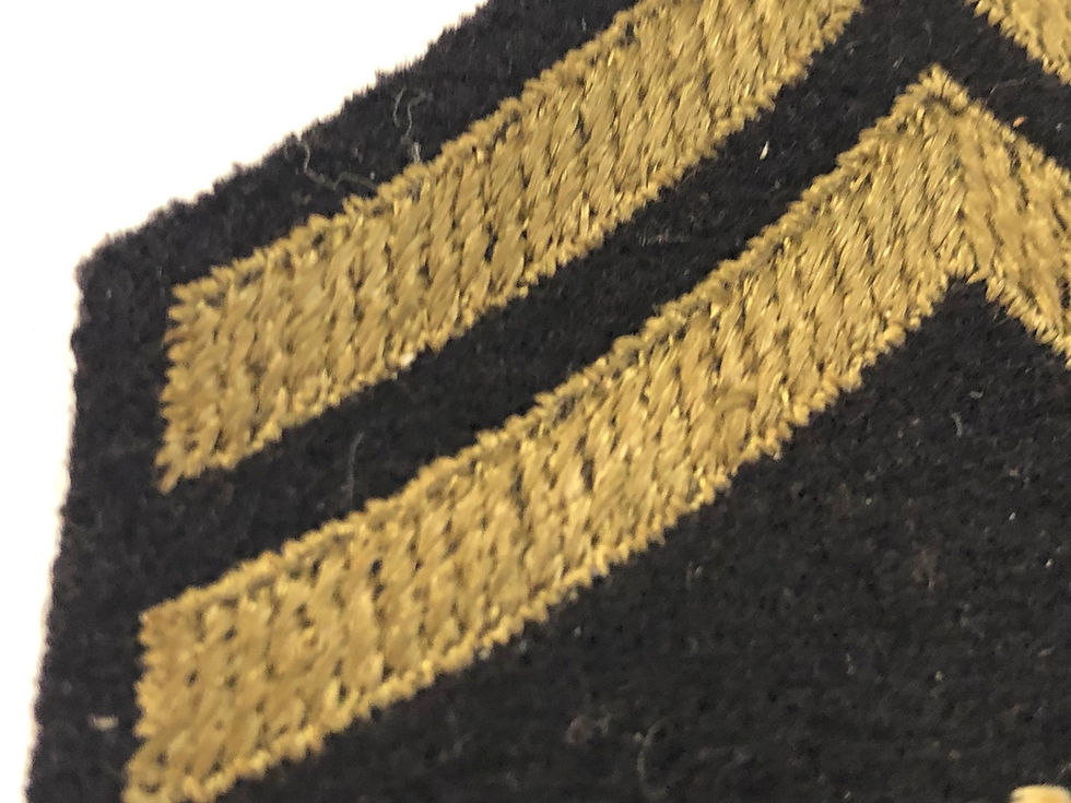 Thumbnail: US Army Air Corps WW2 Corporal Navy Wool Ranks - Pair