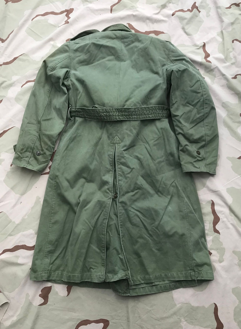Thumbnail: M-1950 Green Trench Overcoat w/ Removable Wool Liner M-1950