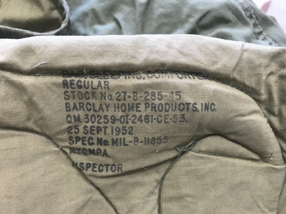 Thumbnail: US GI Sleeping Bag Comforter - Feather Filled