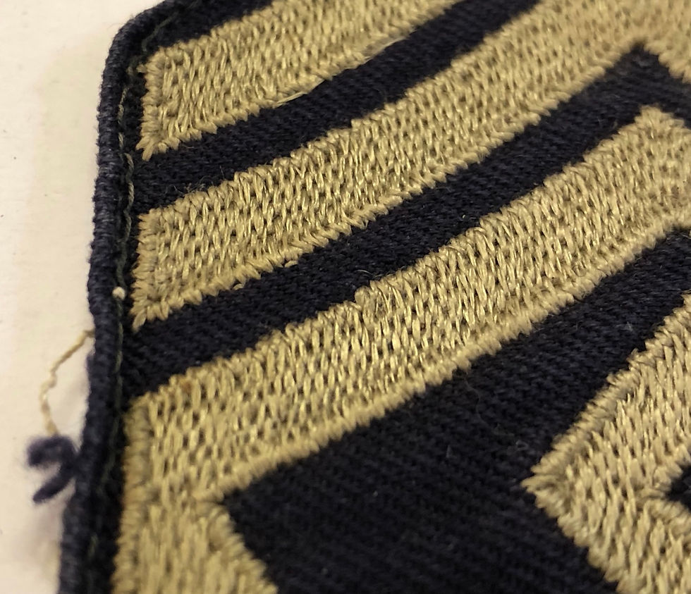 Thumbnail: US Army WW2 First Sergeant Navy Twill Rank - Pair