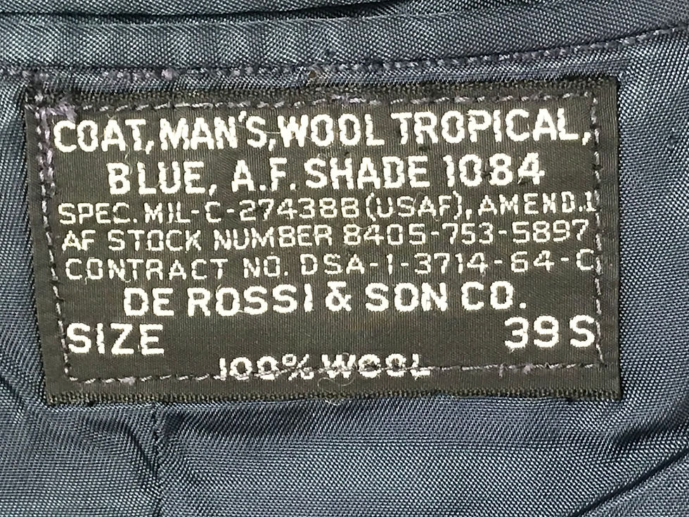 Thumbnail: Vintage Wool US Air Force Jacket Trousers - Dress Blue