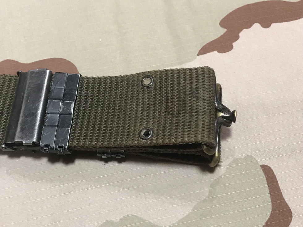 Thumbnail: Vintage US GI LC-2 Pistol Belt - Brass Buckle
