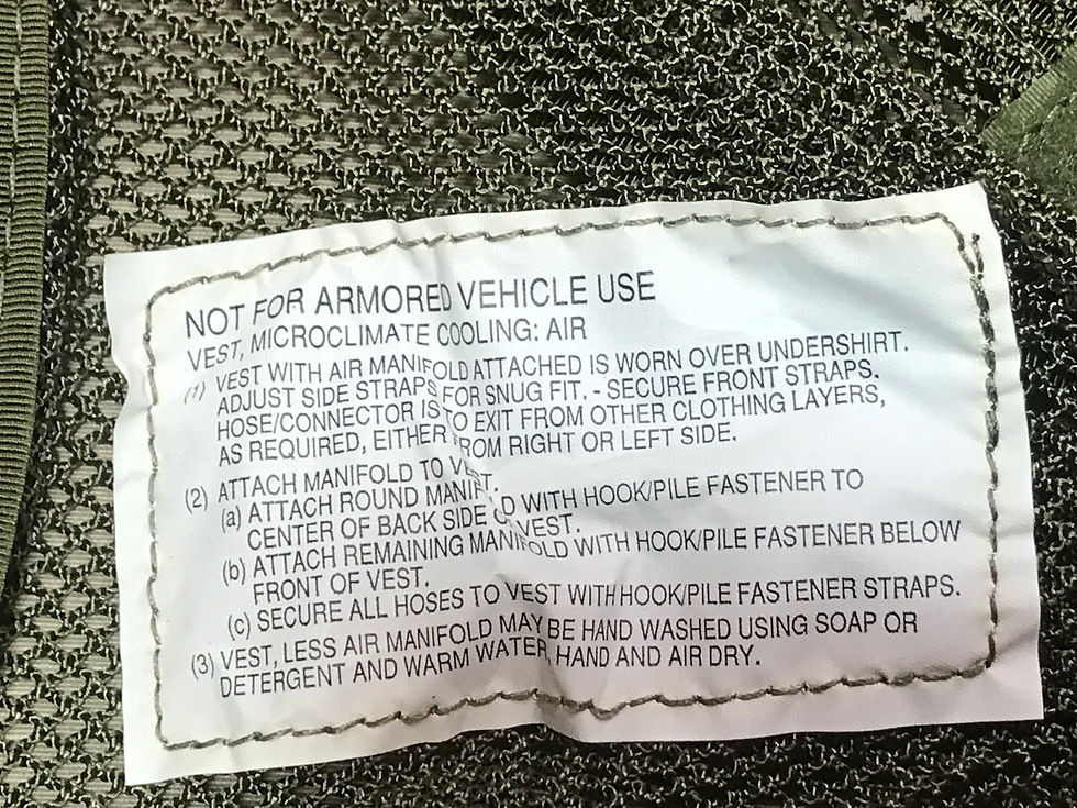 Thumbnail: Helicopter Pilot Microclimate Cooling Air Vest