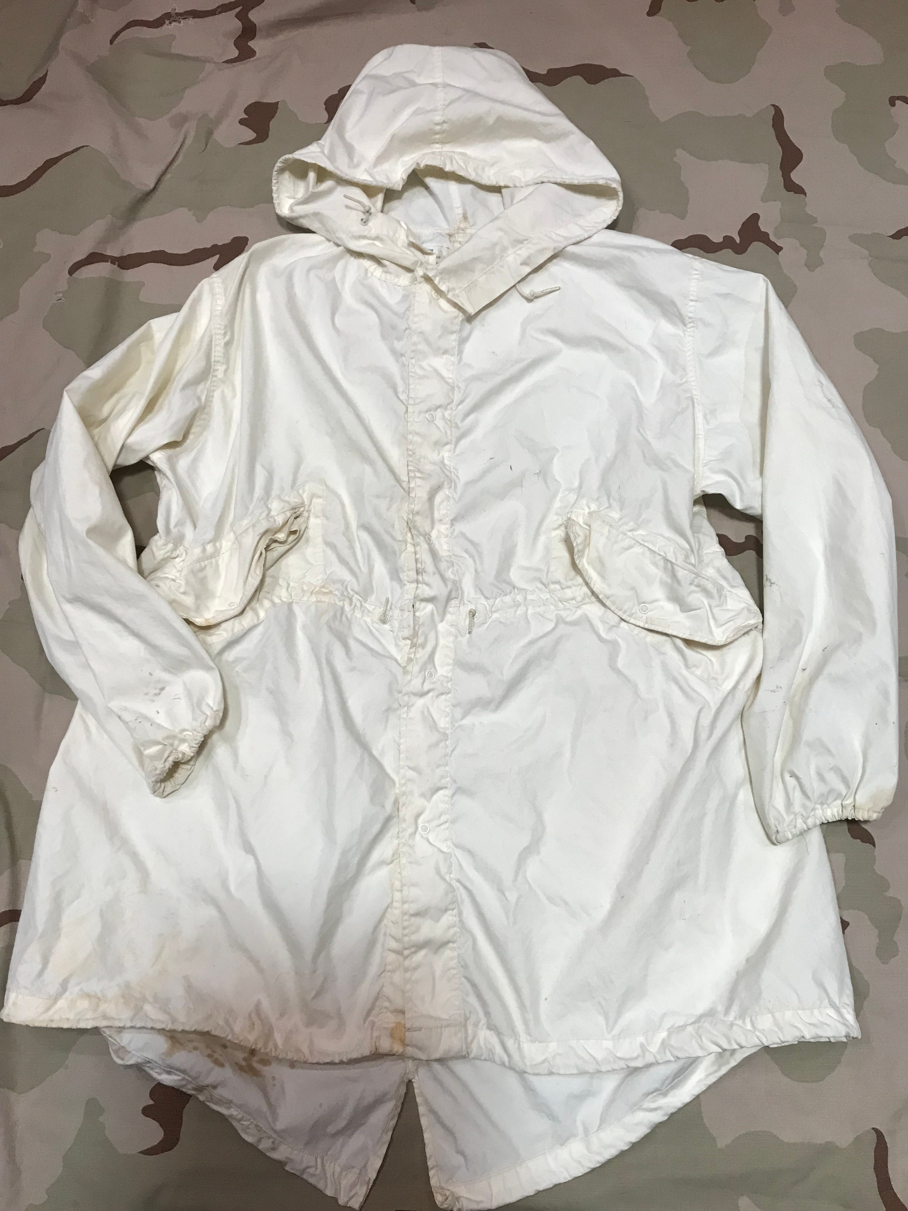 M65 Arctic Snow Camouflage White Fishtail Parka
