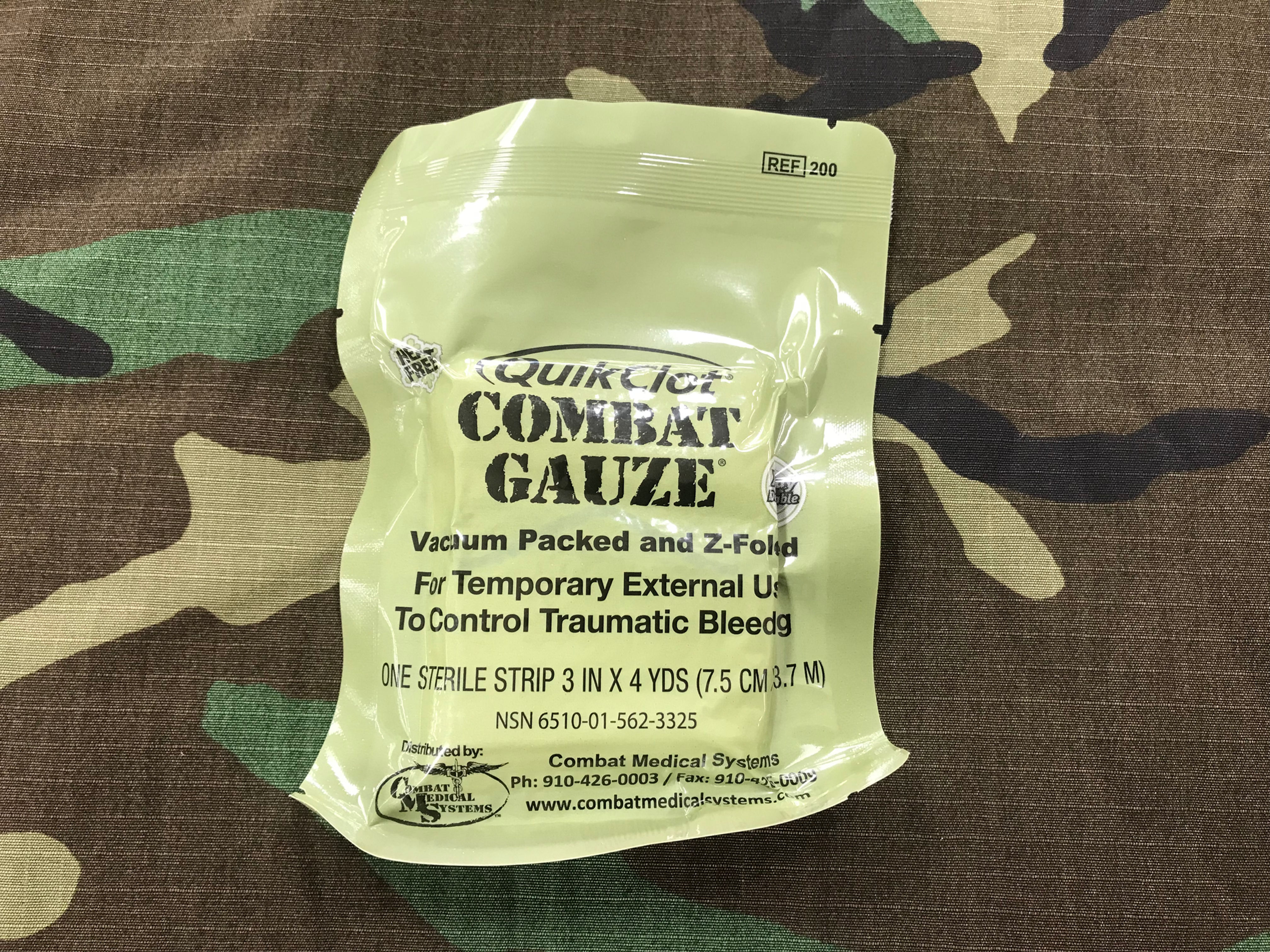 Quick Clot Combat Gauze - IFAK First Aid