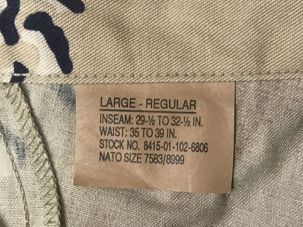 Thumbnail: USGI BDU Camo Trousers BDU Pants - 6 Color Desert