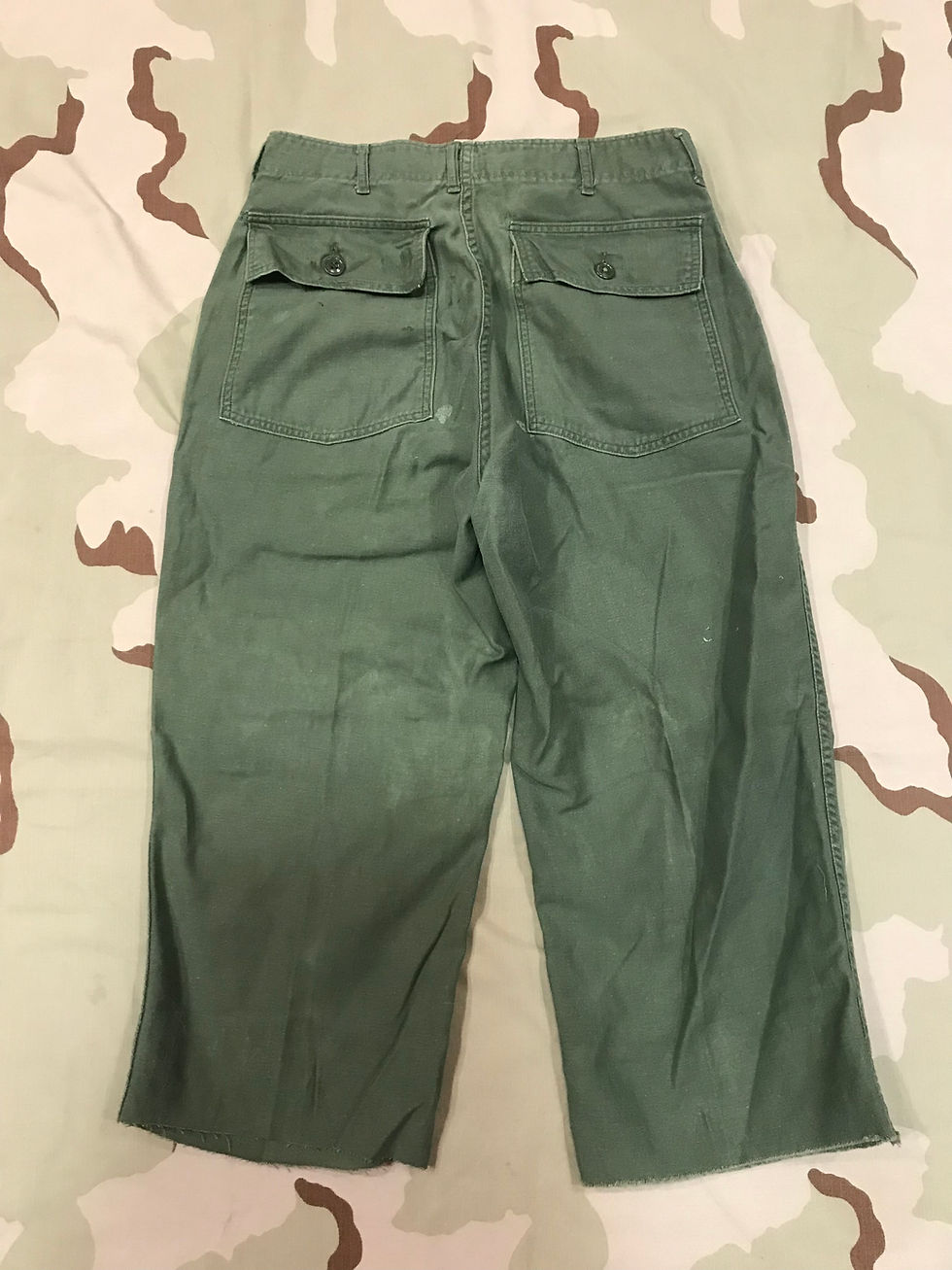 Thumbnail: US Army Vietnam OG-107 Trousers Cotton Sateen, Type 1