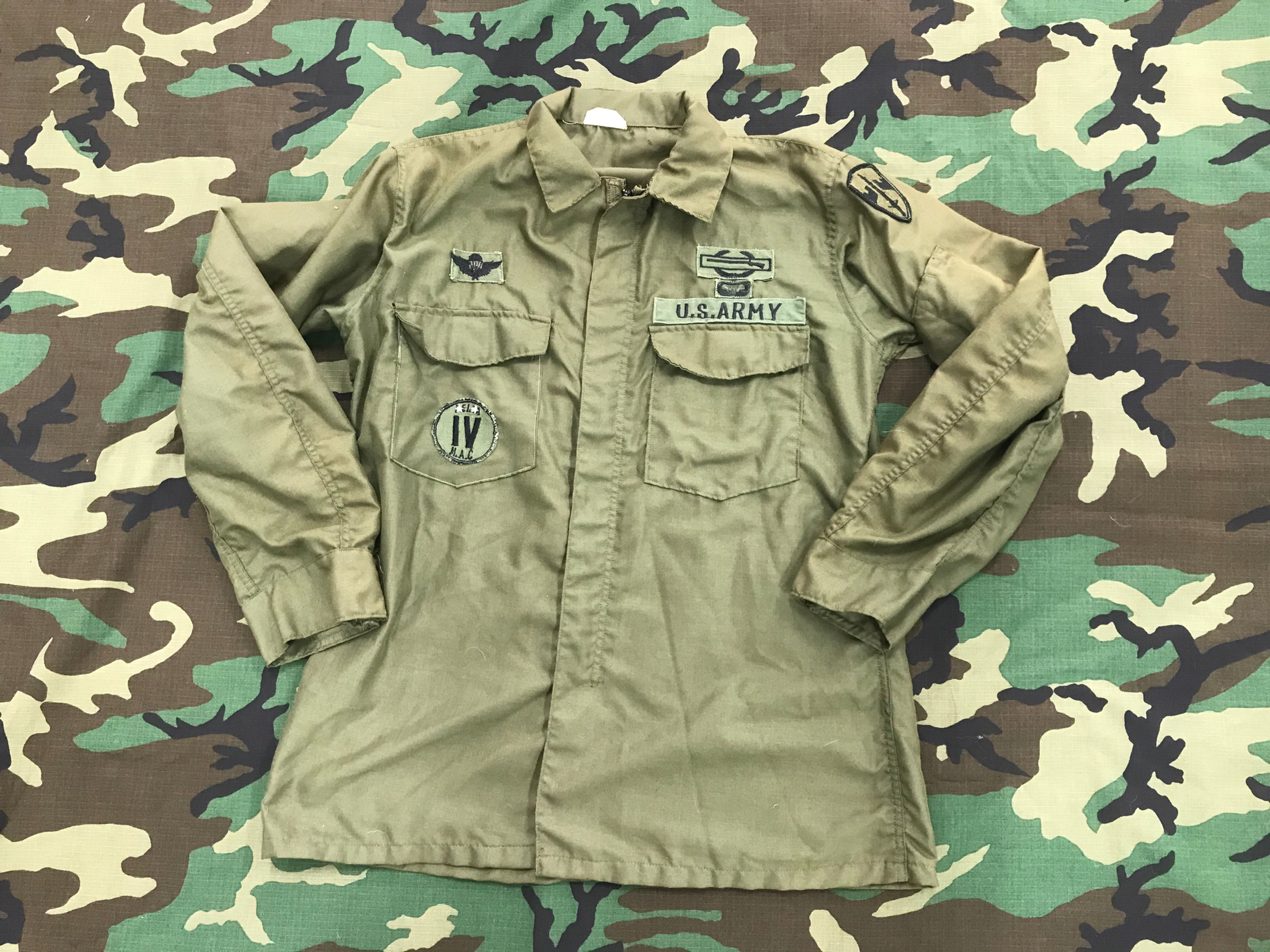 OG-106 Vietnam Flight Suit Top - Original In Country Made Patches