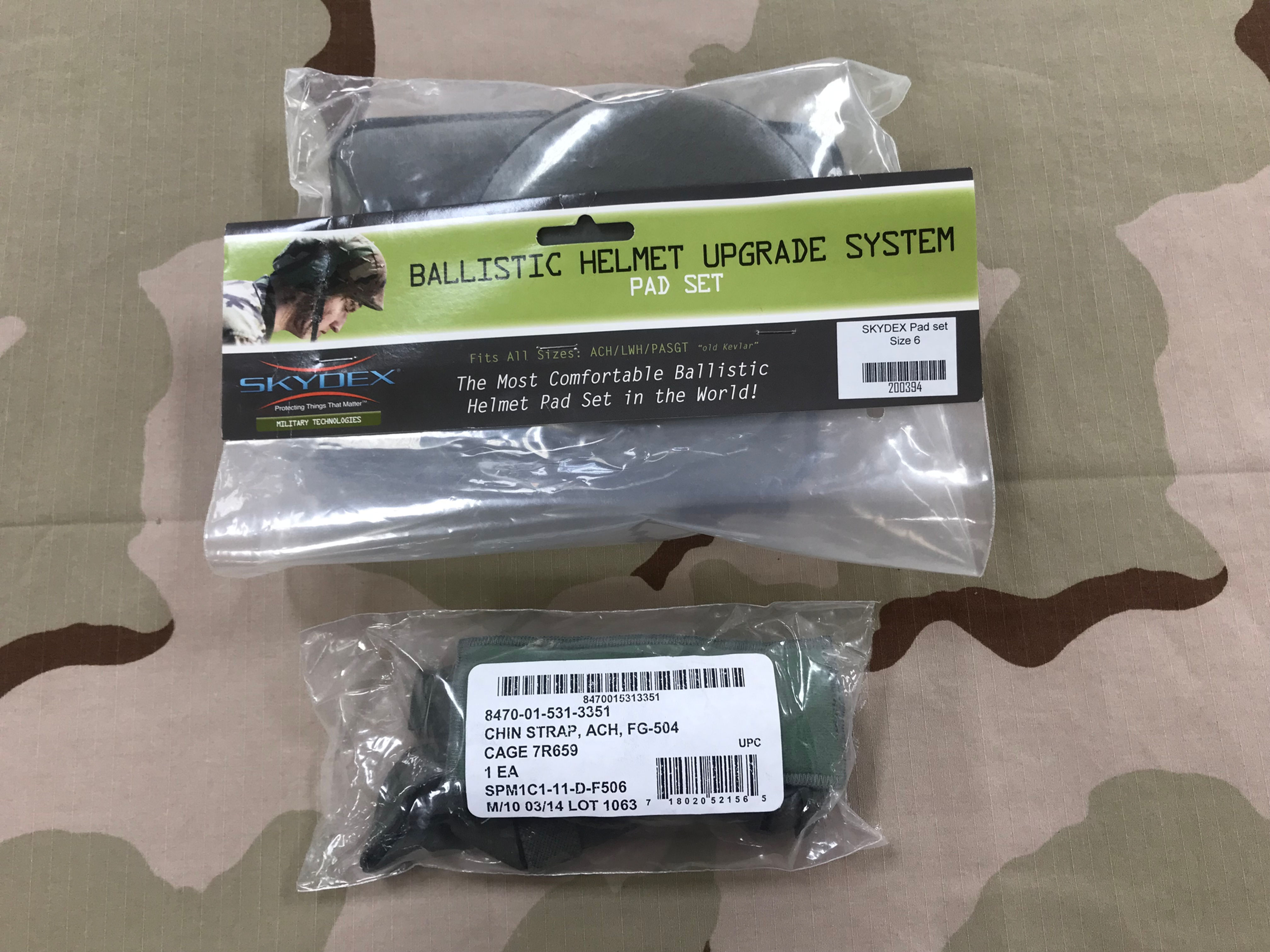 Skydex ACH Ballistic Helmet PAD set