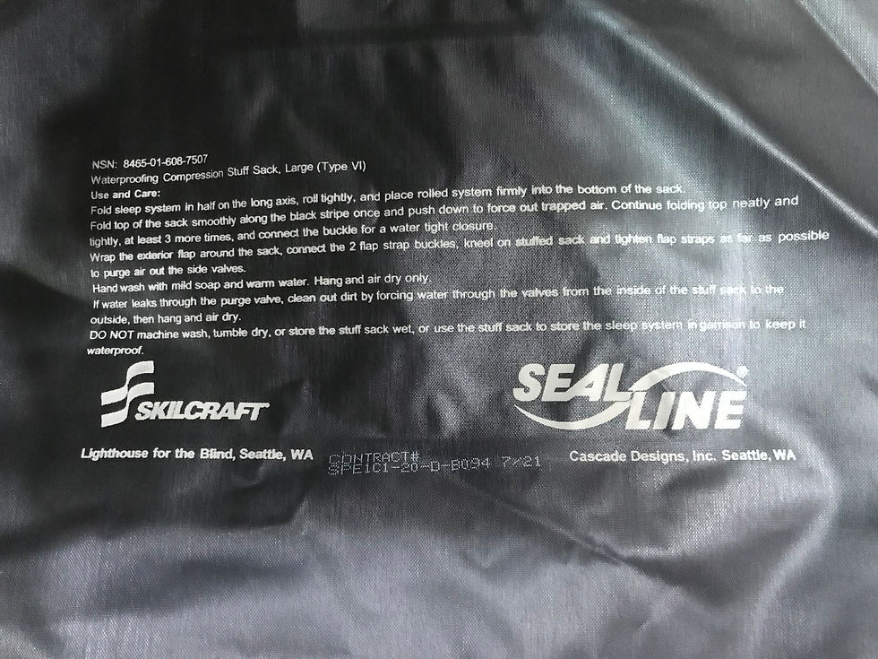 Thumbnail: Waterproofing Compression Stuff Sack TYPE VI