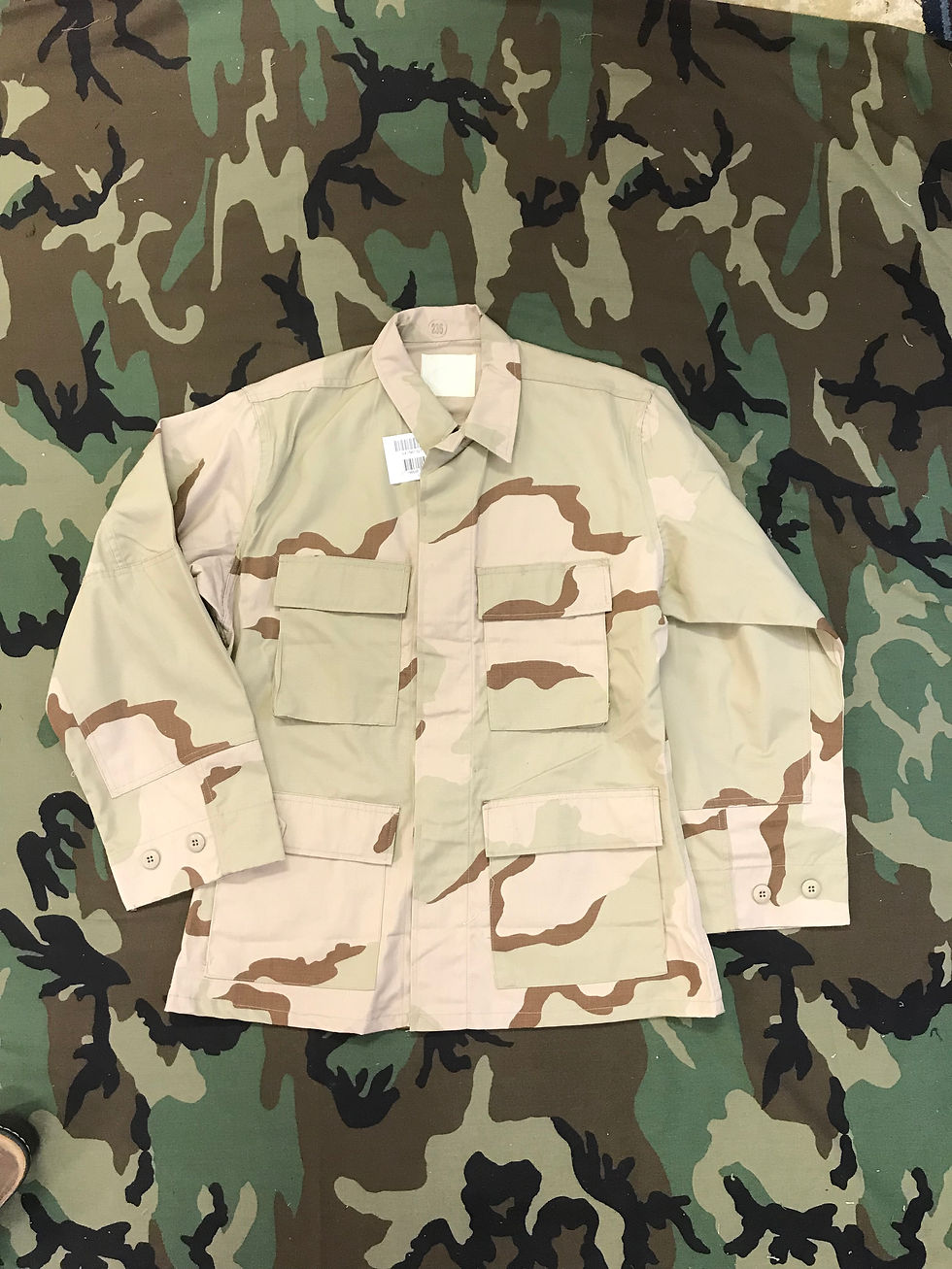 USGI 3 Color Desert Coat Camo BDU Shirt