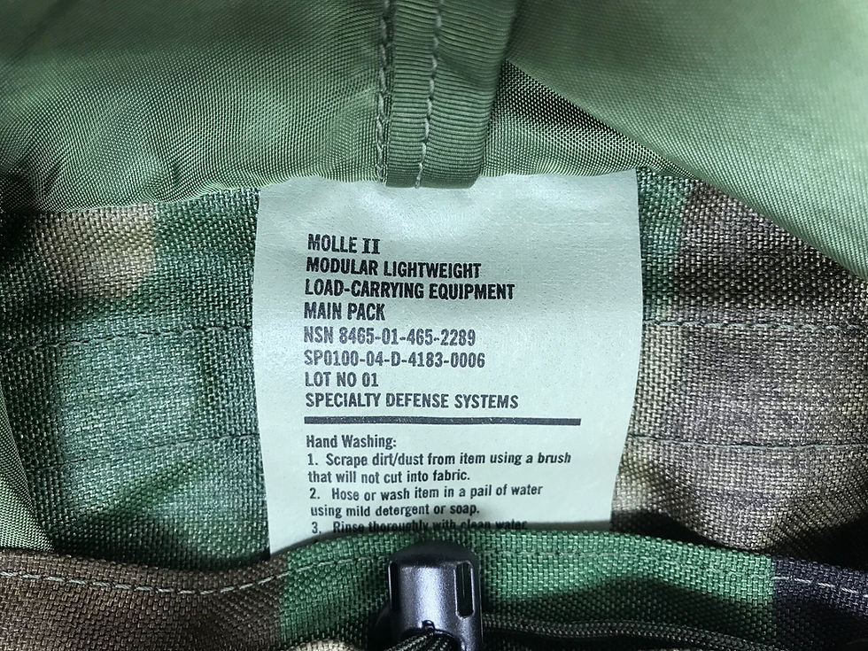 Thumbnail: MOLLE II Main Pack - Woodland Camo M81