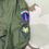 Thumbnail: Vintage Green Trench Overcoat w/ Removable Wool Liner
