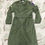 Thumbnail: Vintage Green Trench Overcoat w/ Removable Wool Liner