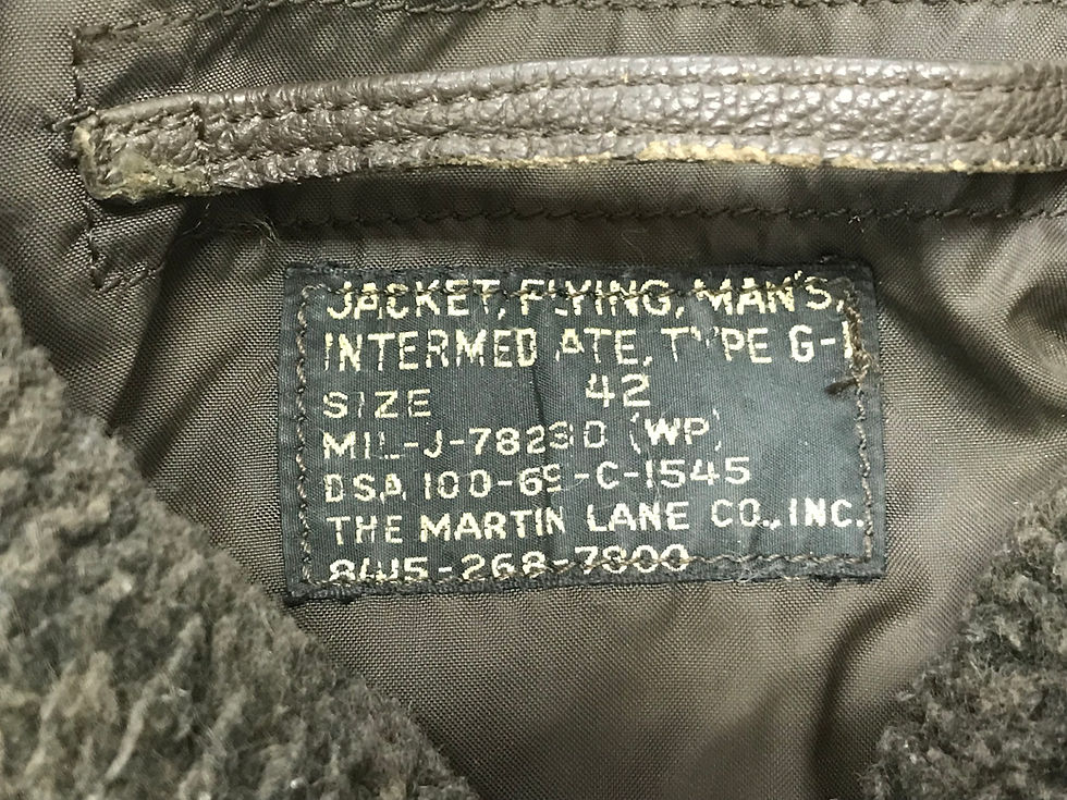 Thumbnail: Vintage G-1 Leather Pilot Jacket - Vietnam War