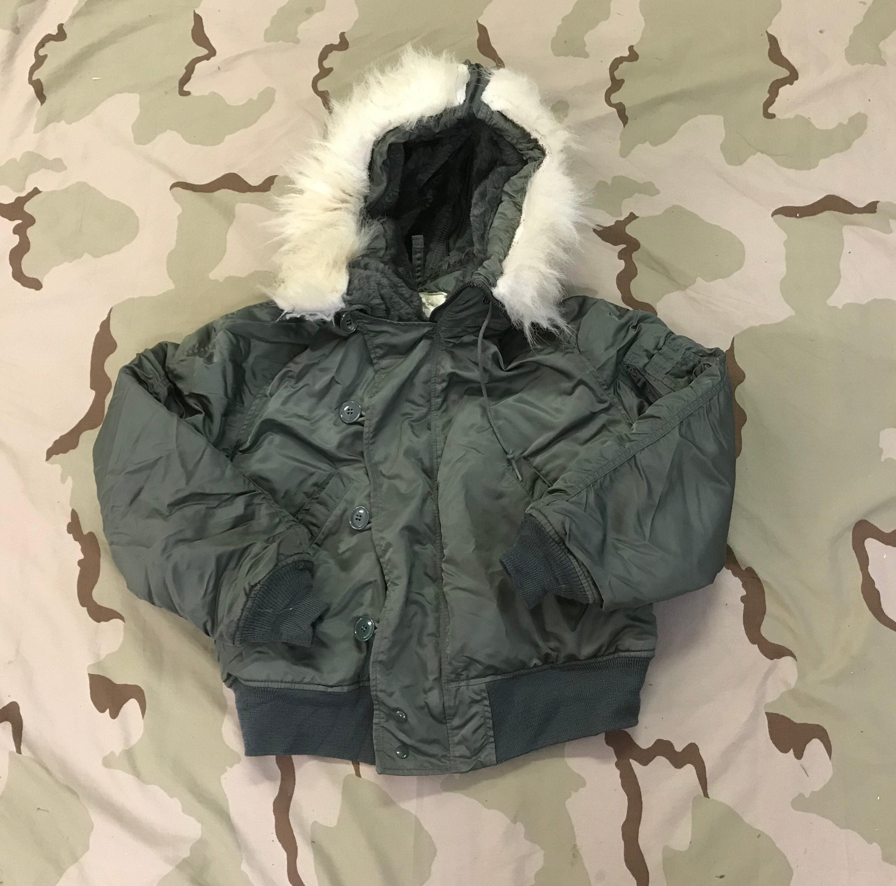 Ecw Parka N 2b Pilot Flyer S Jacket Attached Hood Army Navy Warehouse