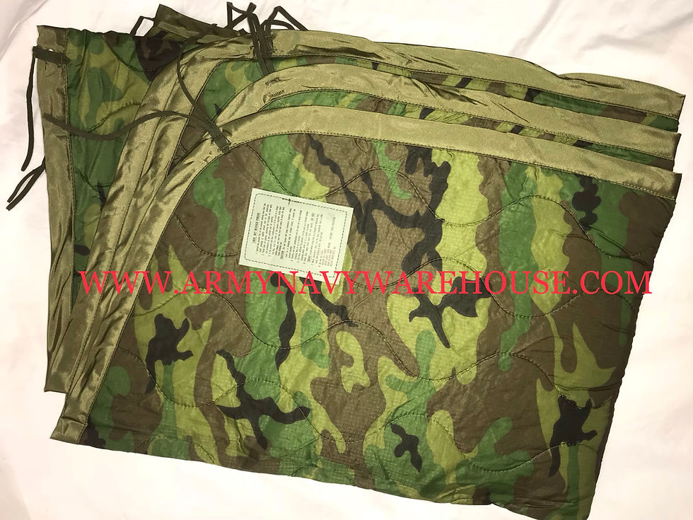 Thumbnail: US Military Woodland Camo Poncho Liner
