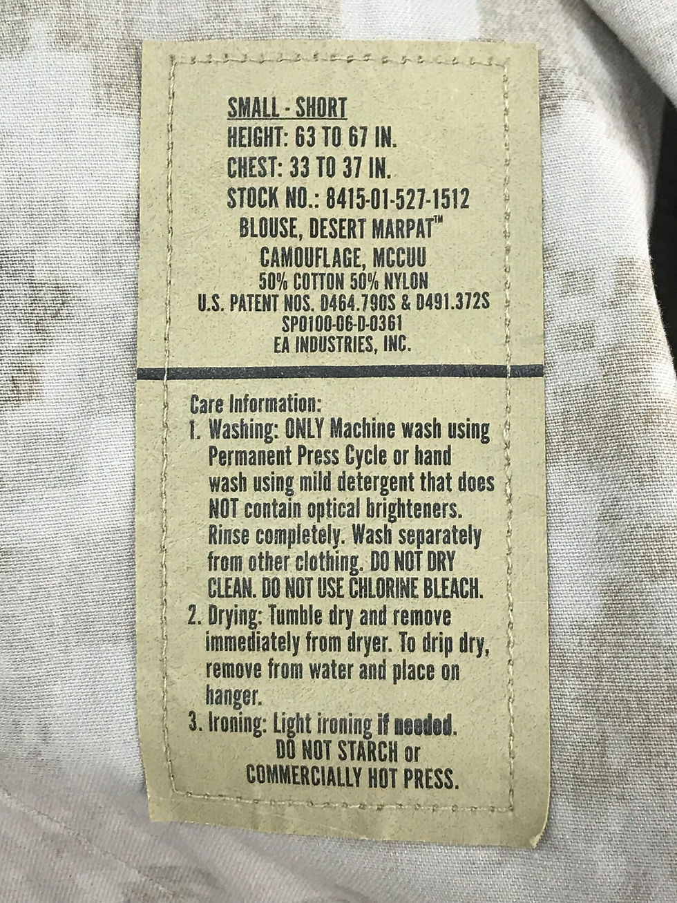 Thumbnail: US Marines Uniform Shirt : Desert Marpat Camo Blouse