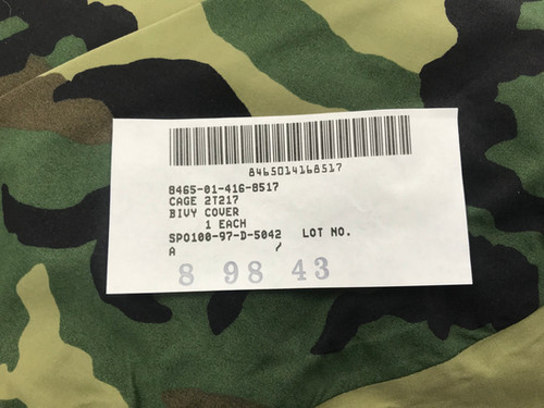 USGI Gore-TEX MSS Bivy Cover - Woodland Camo Waterproof Shelter For Military Sleep Systems