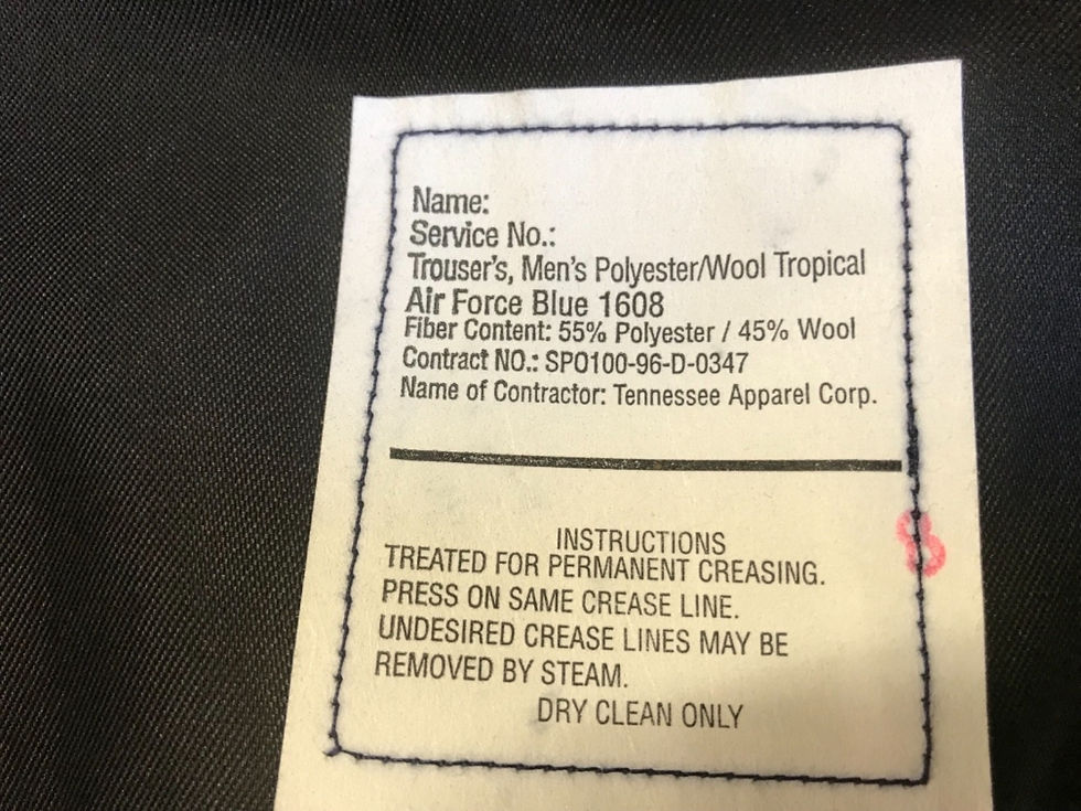 Thumbnail: US Air Force Dress Trousers : USAF Dress Blue Pants