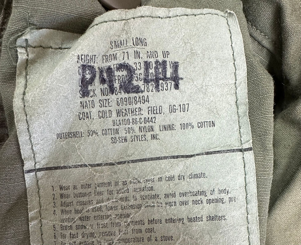 Thumbnail: US Air Force M-1965 Field Coat - Green M-65 Field Jacket