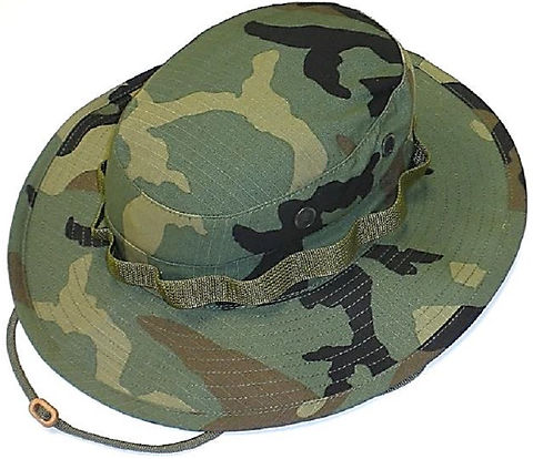 R&B Wide Brim Woodland Camo Boonie Hat Headwear Army Navy Warehouse