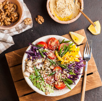 Salade de poulet et légumes
