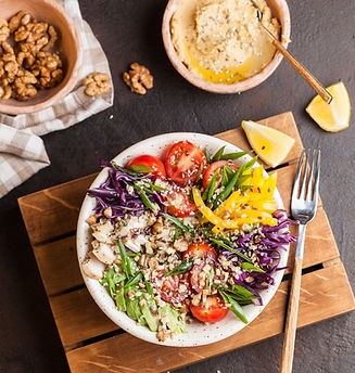 Salade de poulet et légumes