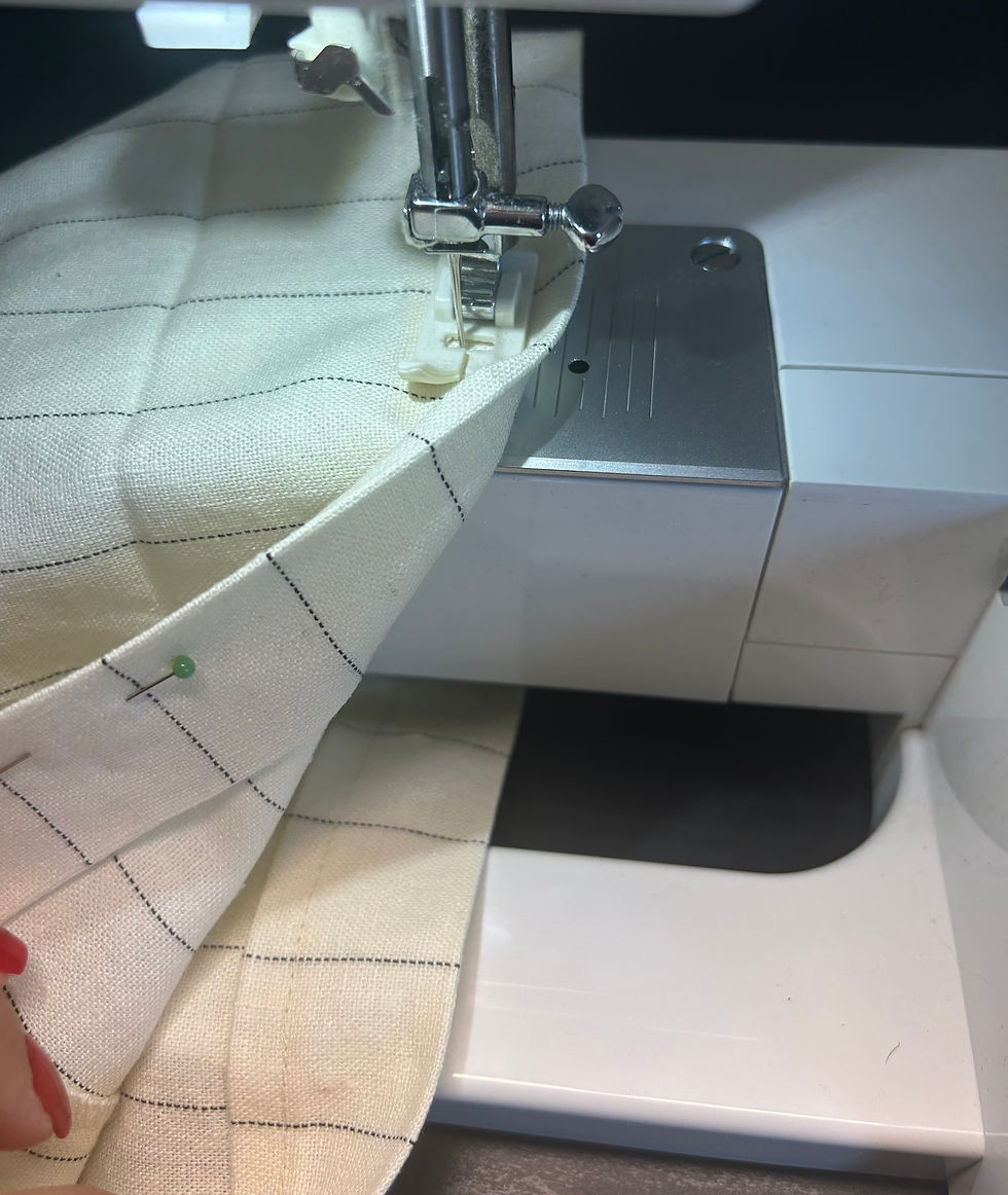 Ourlet sur pantalon fluide