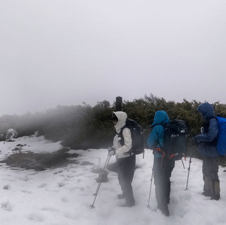 強風雨の中国山地＠津黒山