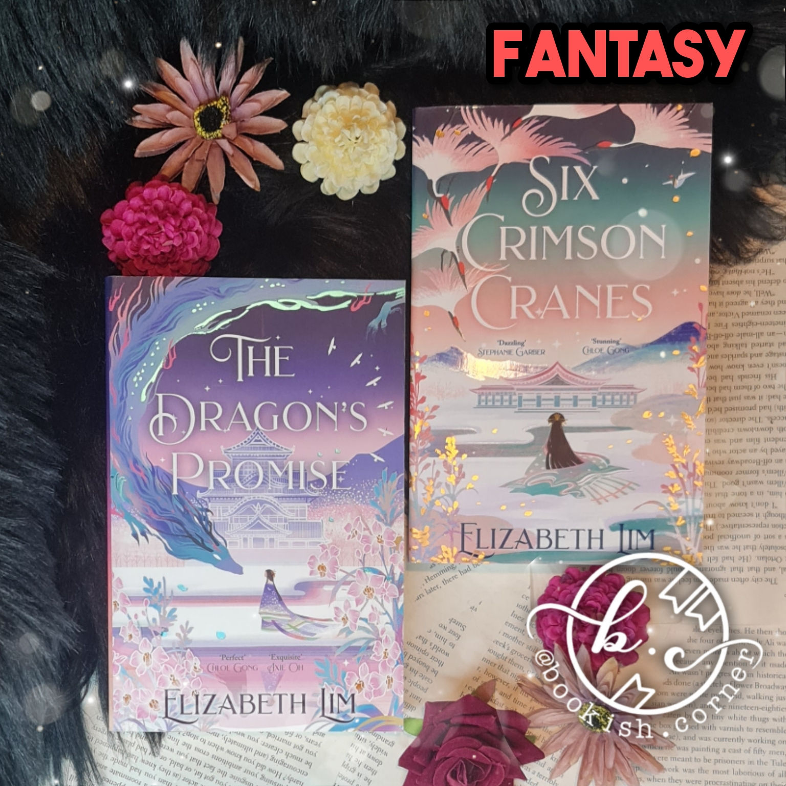 Six Crimson Cranes (set) by Elizabeth Lim