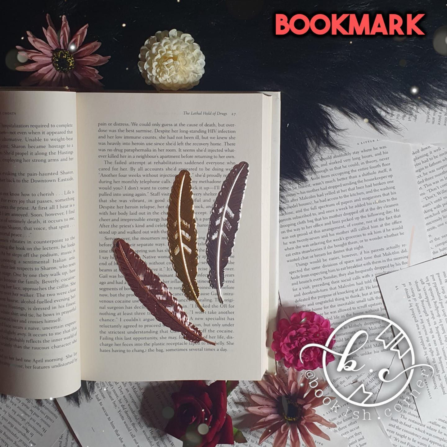 Feather Bookmarks (metal)
