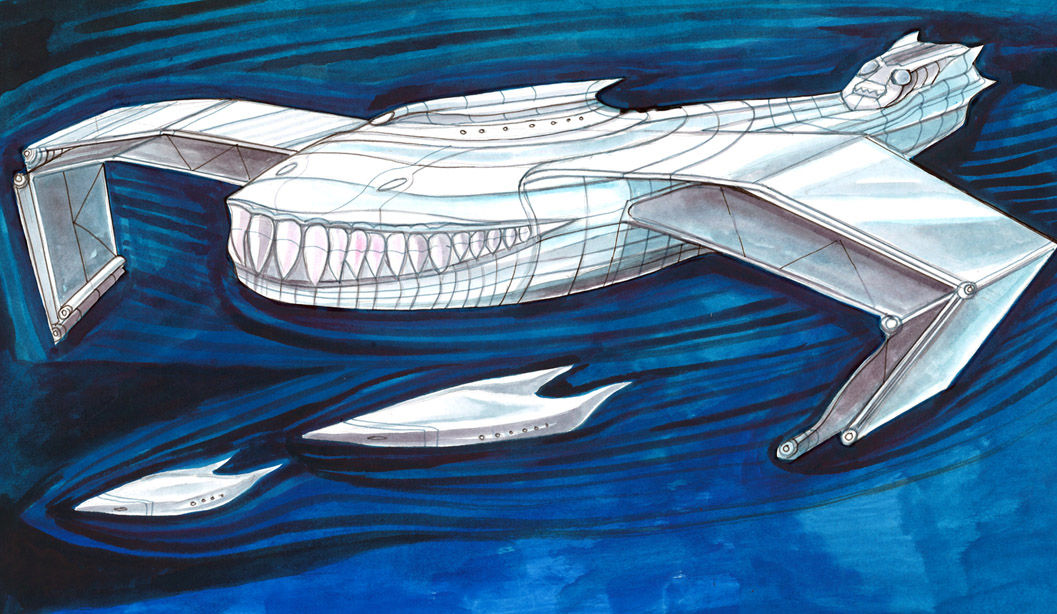 Draco ship (from Aeon Rising)