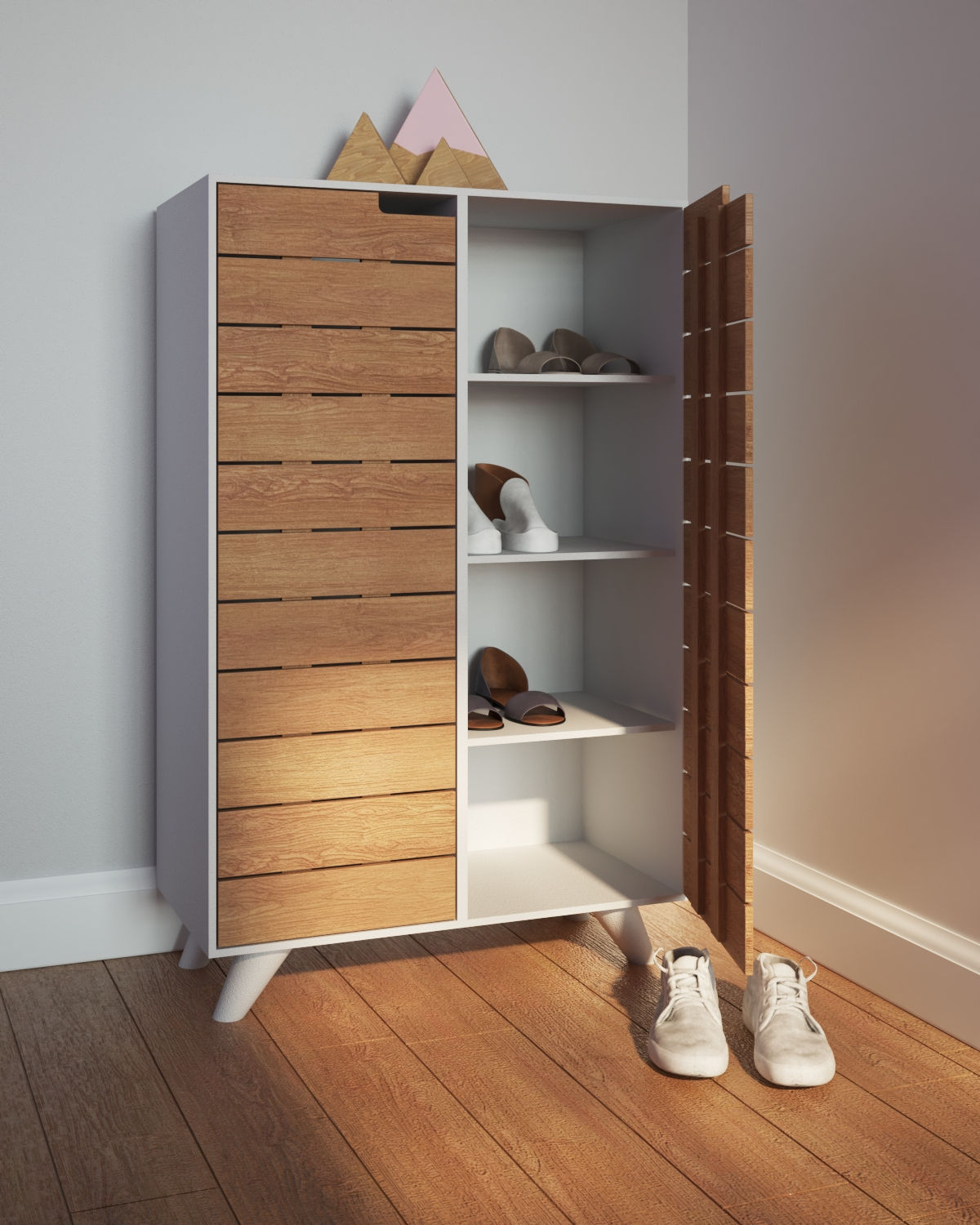 Nesse Dekoratif 8 Gözlü Ayakkabılık