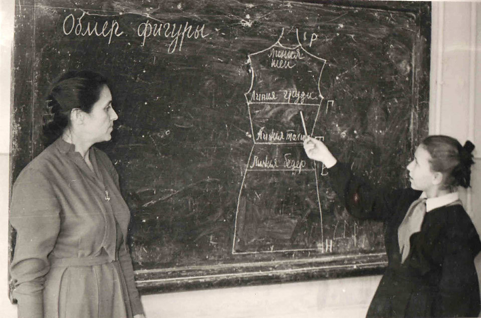 1960гг учитель труда Косиняева Валентина