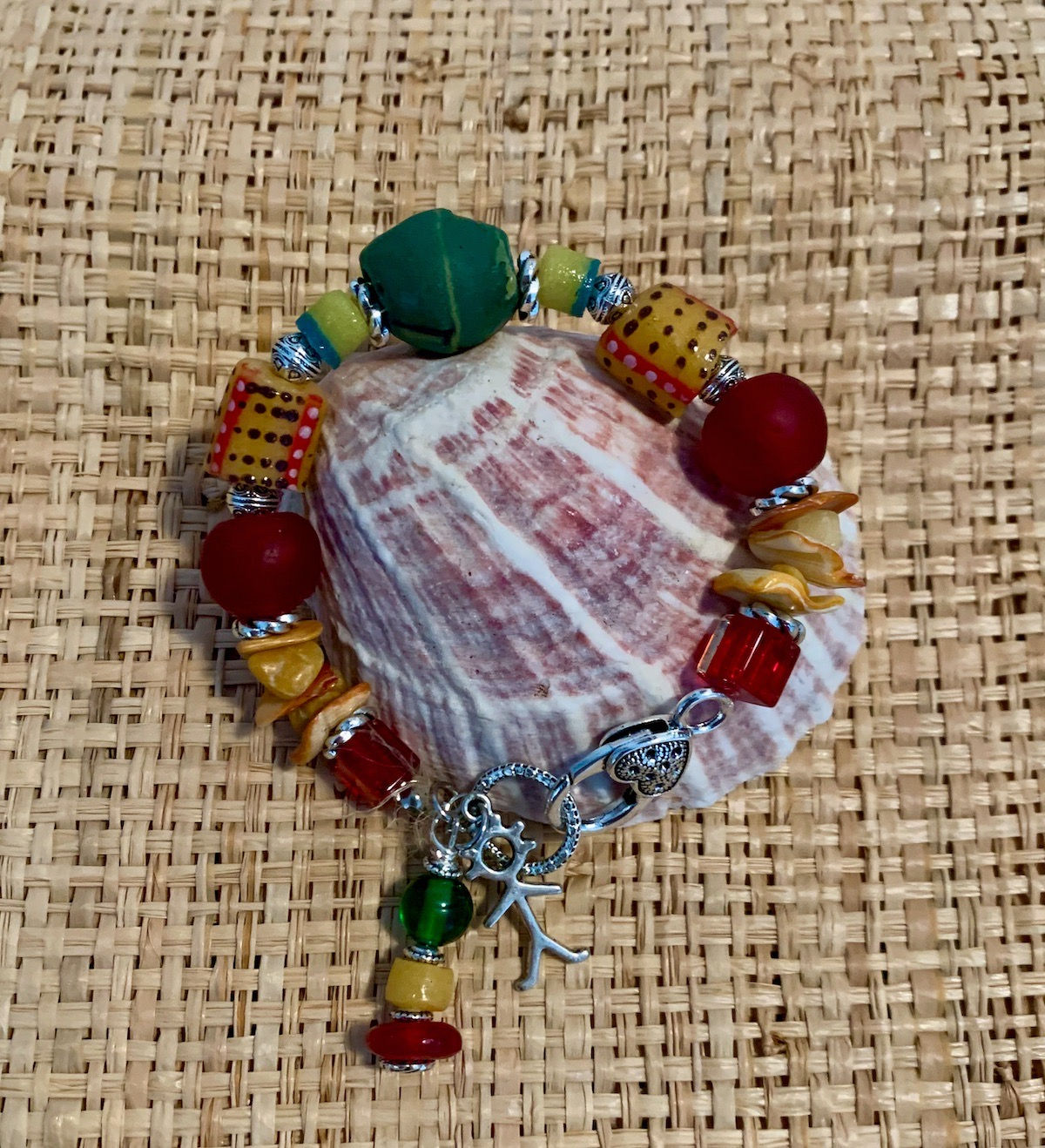 Bracelet KAHIKA rouge et vert - BR61