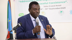 Governor speaking at the conference