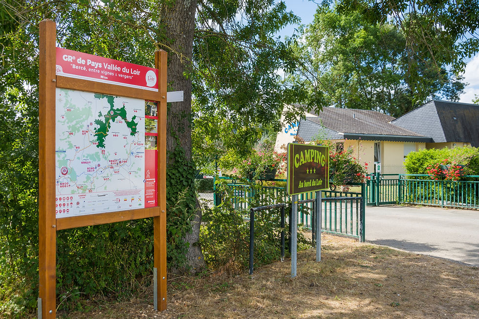 Entrée du camping 3* le Lude