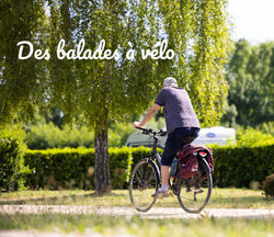 vélo au bord du Loir le Lude